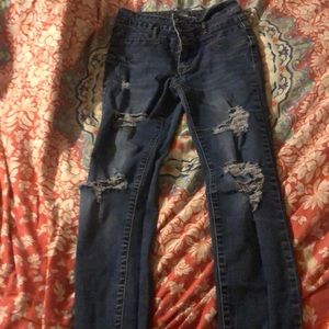 super high waisted jeans